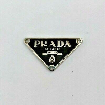 targhetta prada originale|prada logo.